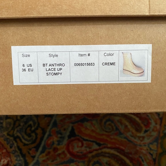 Anthropologie Lace-Up Stompy Platform Boots NEW IN BOX - Picture 10 of 10